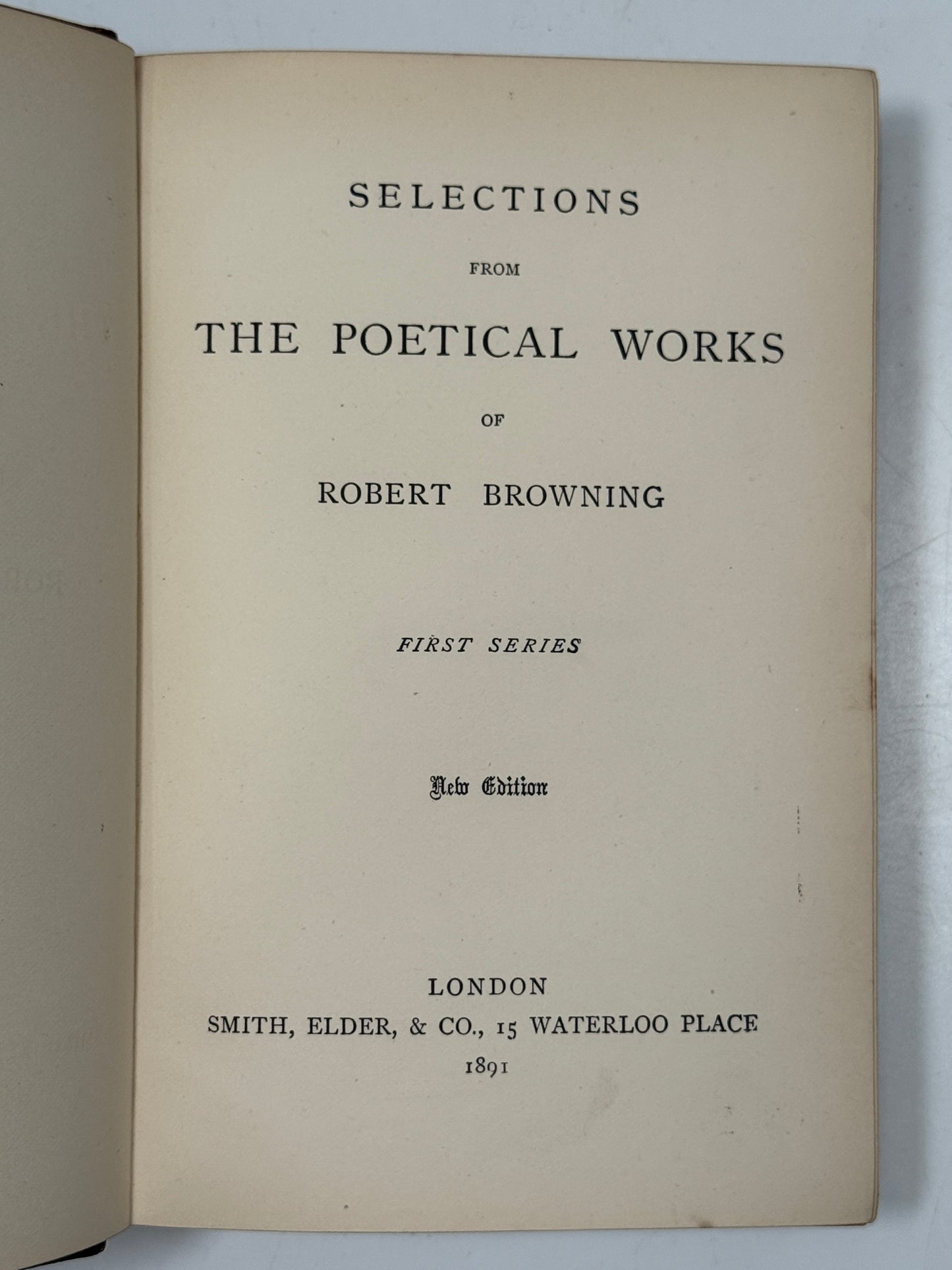 The Poetical Works of Robert Browning 1891 Riviere