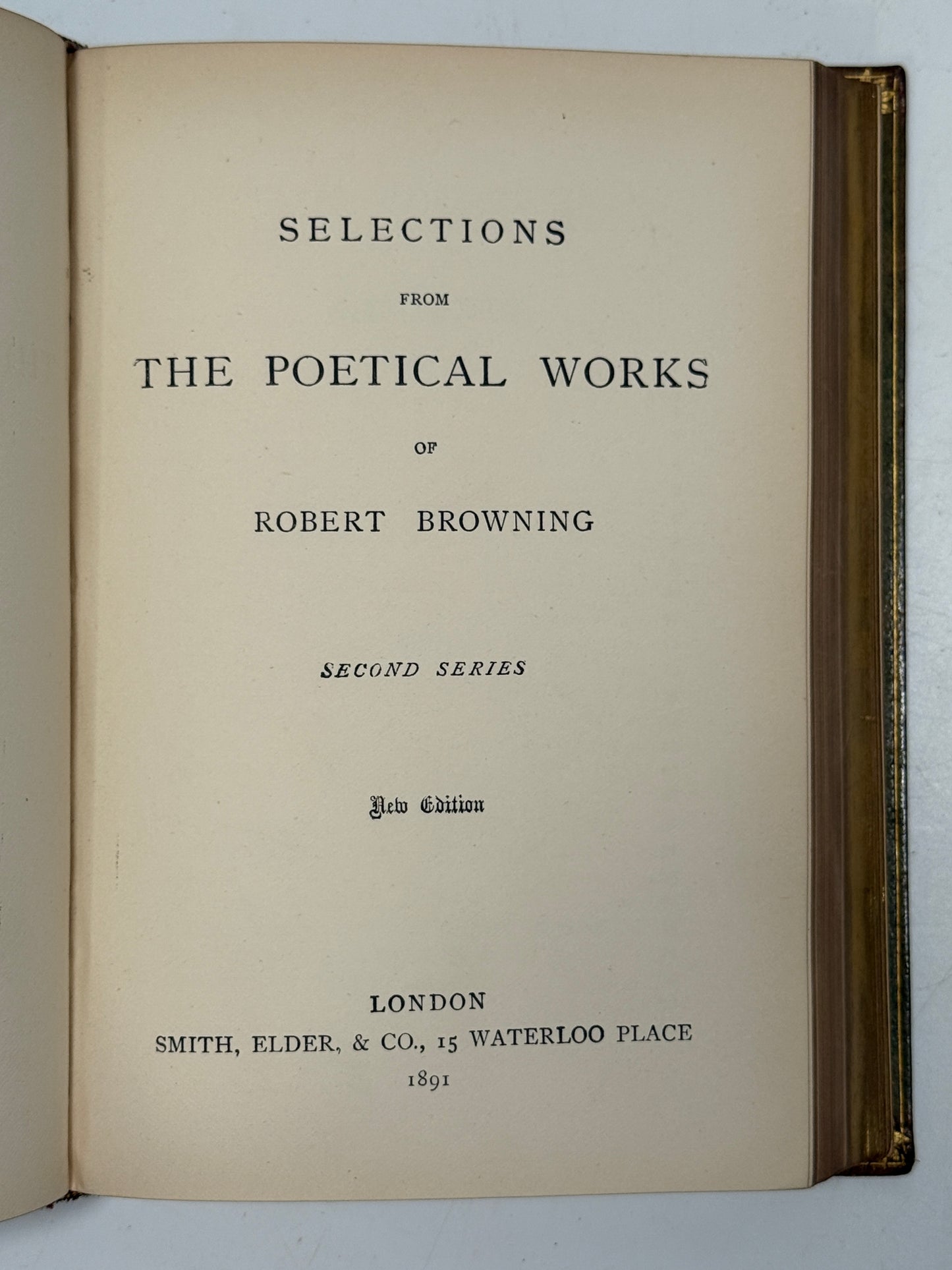 The Poetical Works of Robert Browning 1891 Riviere