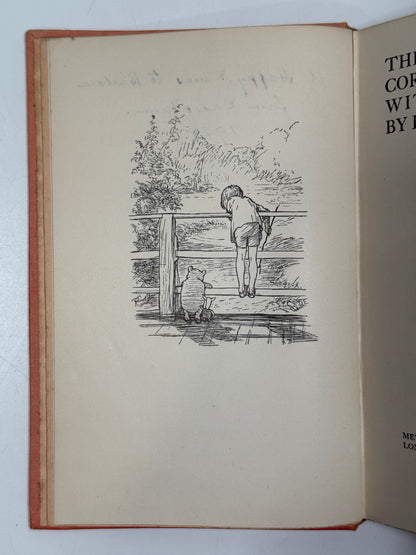 House at Pooh Corner by A.A Milne 1928 First Edition First Impression with Dust Jacket