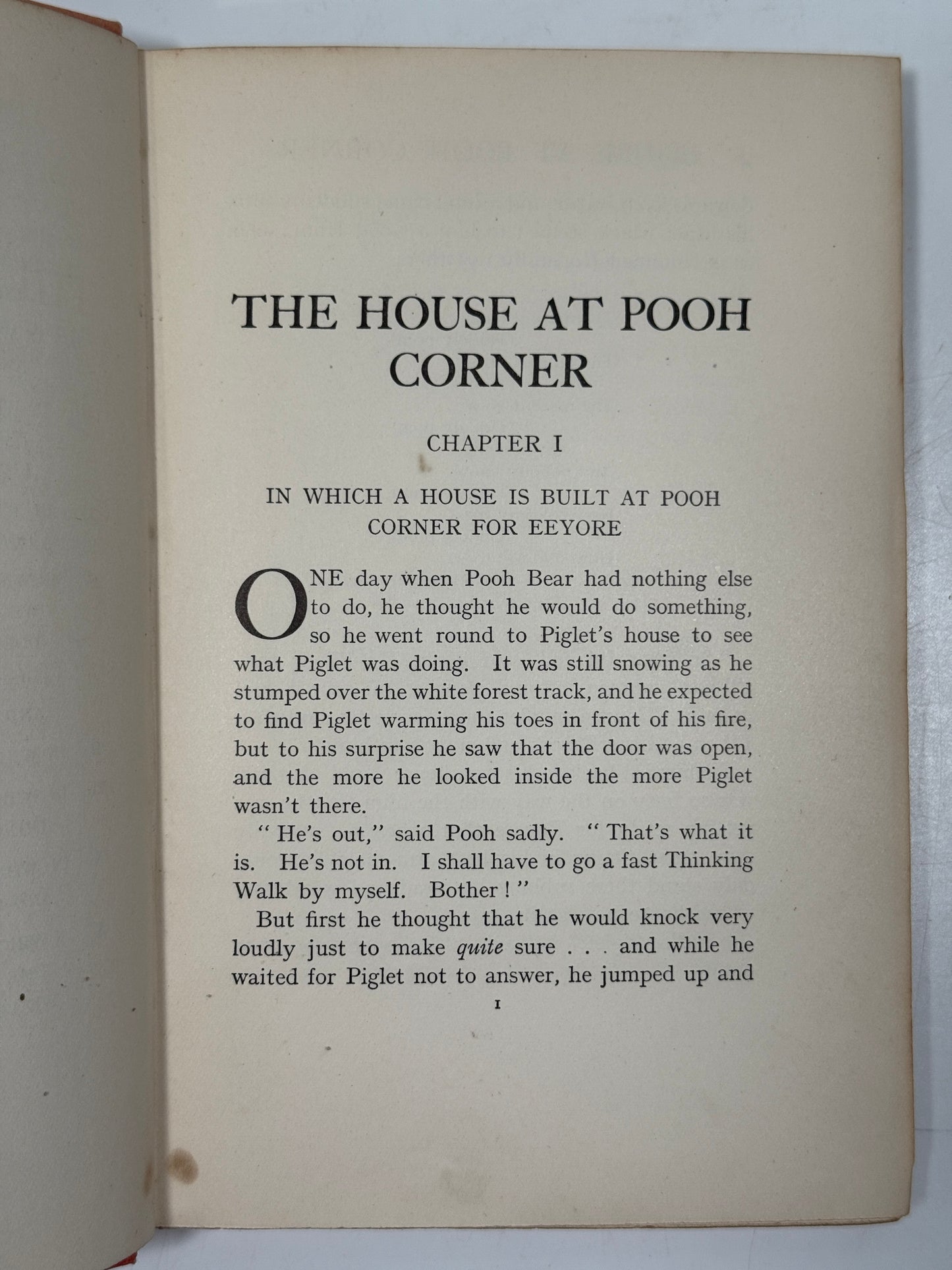 House at Pooh Corner by A.A Milne 1928 First Edition First Impression with Dust Jacket