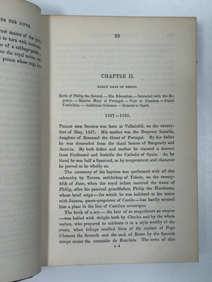 The History of the Reign of Philip the Second 1855