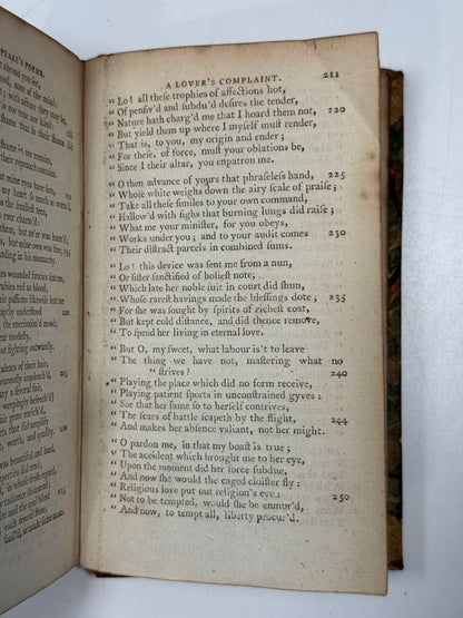 Shakespeare’s Sonnets 1790-1800 and Poetical Works