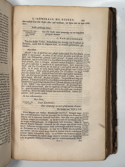 Gerard Brandt's Life of Michiel de Ruyter 1691