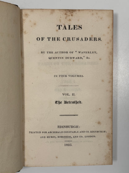 Tales of the Crusaders by Walter Scott 1825 First Edition - The Talisman & The Betrothed