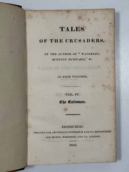 Tales of the Crusaders by Walter Scott 1825 First Edition - The Talisman & The Betrothed