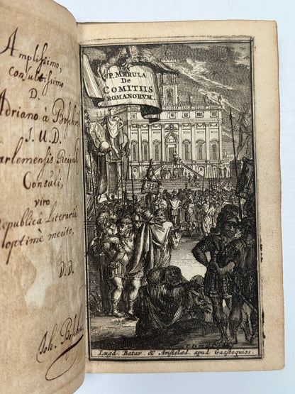 Ancient Rome Military History 1675 Paul Merula Presentation Copy