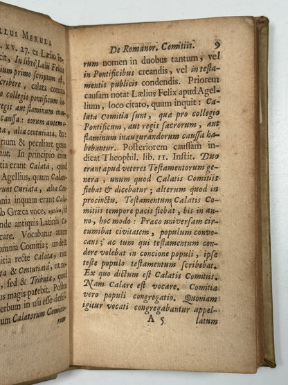 Ancient Rome Military History 1675 Paul Merula Presentation Copy