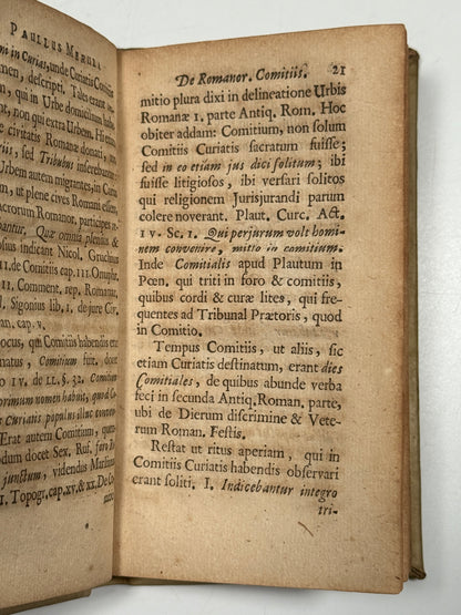 Ancient Rome Military History 1675 Paul Merula Presentation Copy