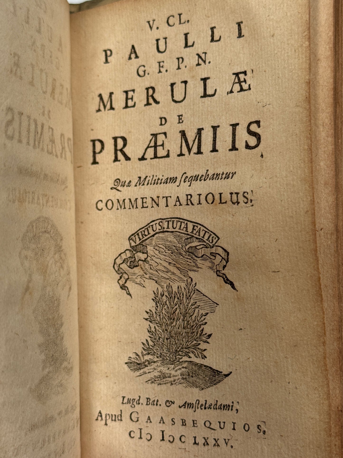 Ancient Rome Military History 1675 Paul Merula Presentation Copy