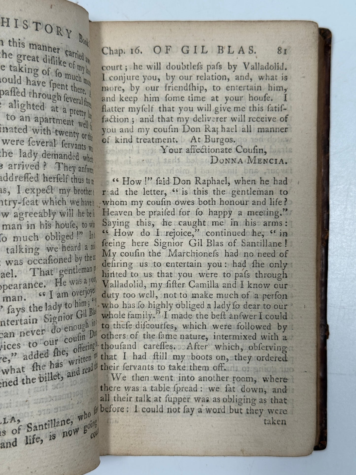 The History and Adventures of Gil Blas 1764