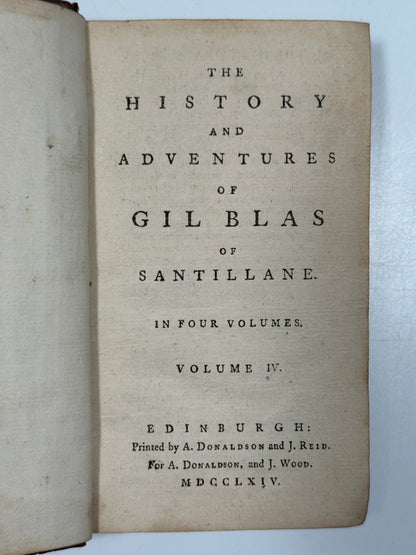 The History and Adventures of Gil Blas 1764