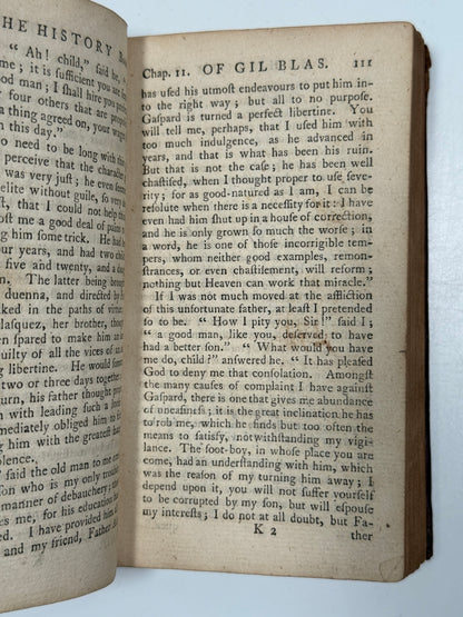 The History and Adventures of Gil Blas 1764