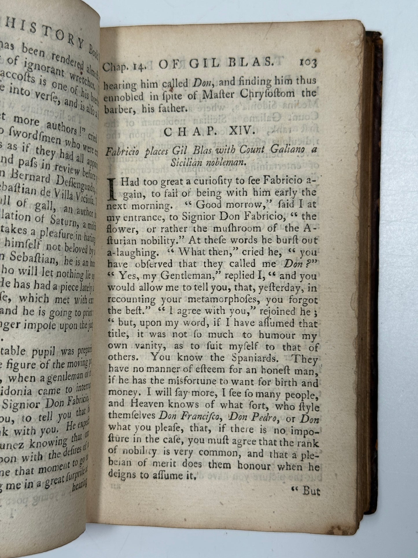 The History and Adventures of Gil Blas 1764