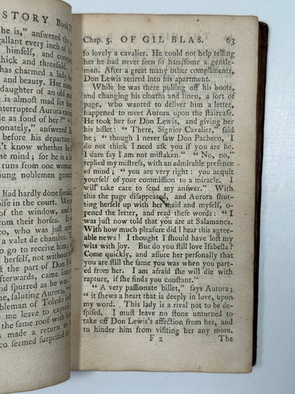 The History and Adventures of Gil Blas 1764