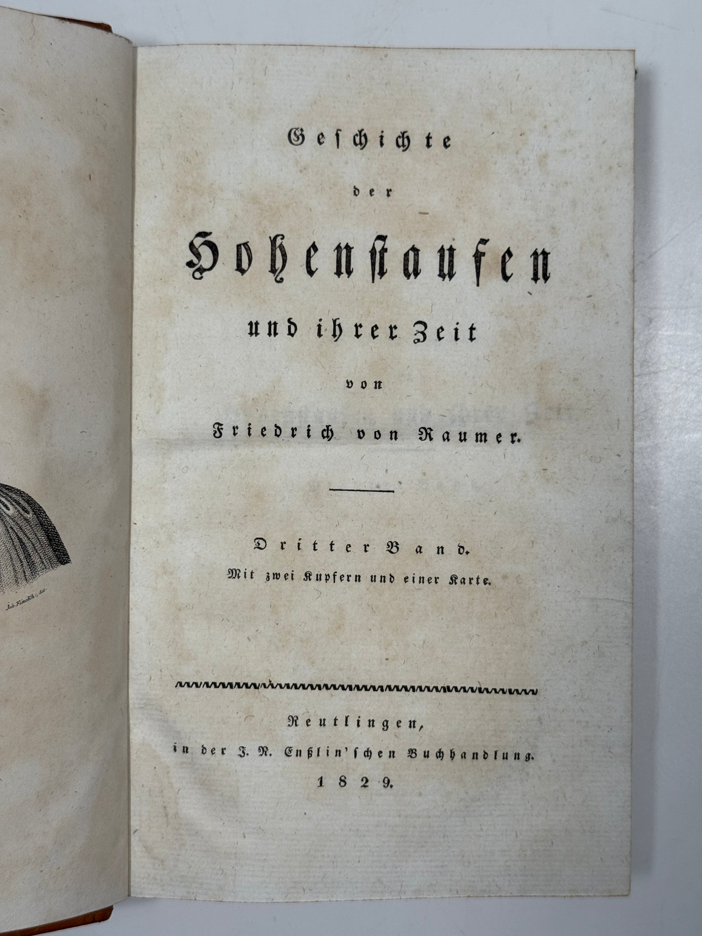 The History of the Hohenstaufen von Raumer 1828-1829