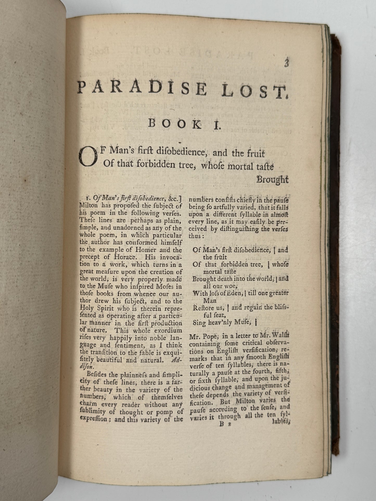 Paradise Lost by John Milton 1770 Thomas Newton Edition