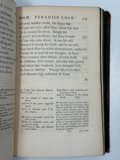 Paradise Lost by John Milton 1770 Thomas Newton Edition