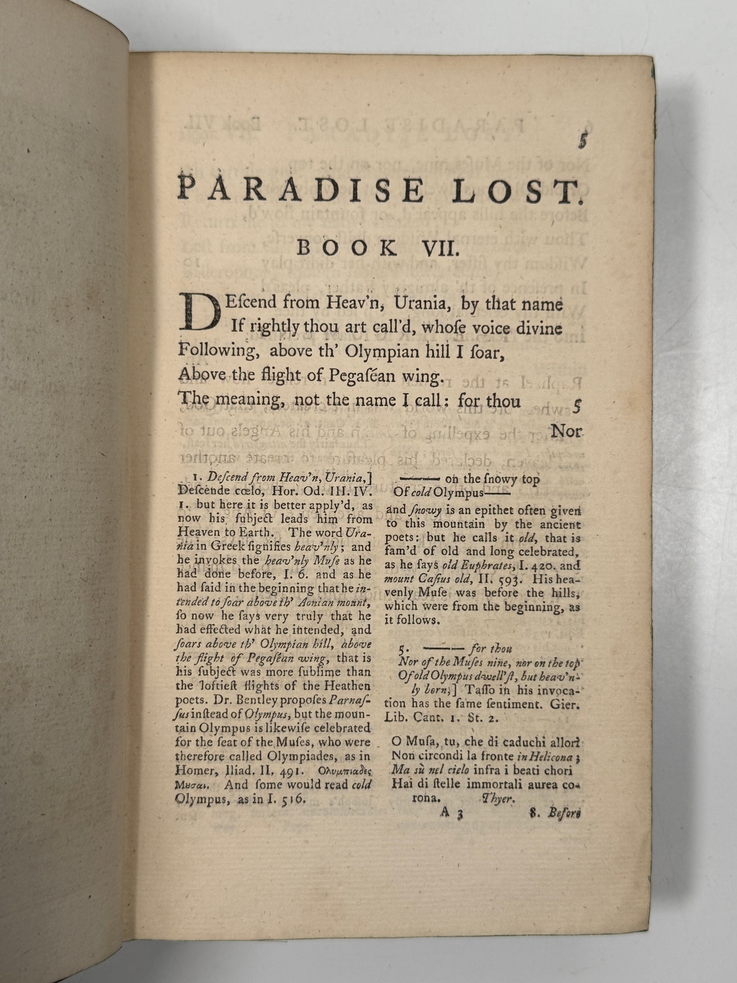 Paradise Lost by John Milton 1770 Thomas Newton Edition