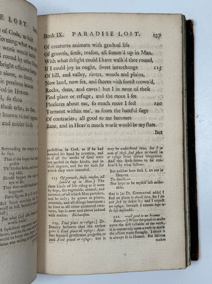 Paradise Lost by John Milton 1770 Thomas Newton Edition