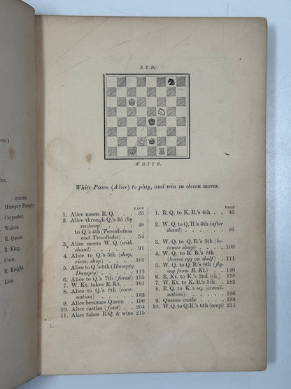 Through the Looking Glass by Lewis Carroll 1872 First Edition
