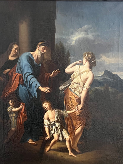 The Expulsion of Hagar and Ishmael after Adrian van der Werff (c.1720)