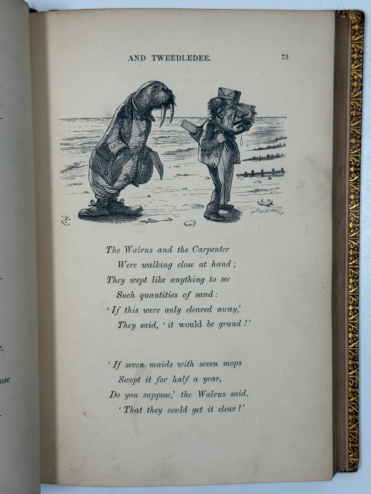 Through the Looking Glass by Lewis Carroll 1872 First Edition