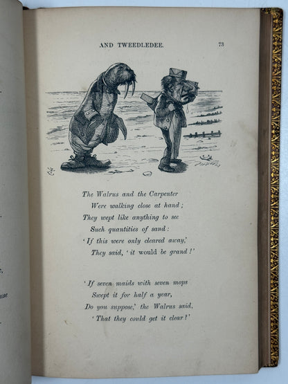 Through the Looking Glass by Lewis Carroll 1872 First Edition