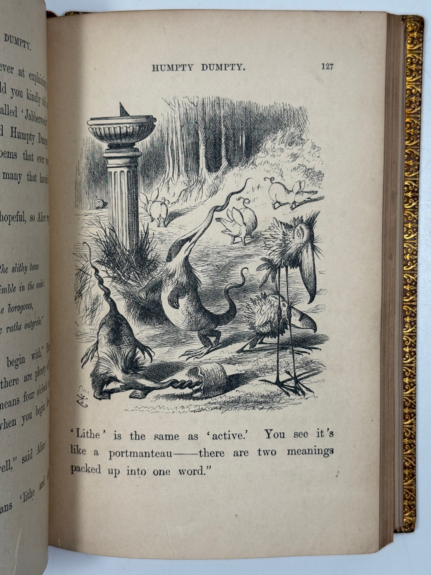 Through the Looking Glass by Lewis Carroll 1872 First Edition