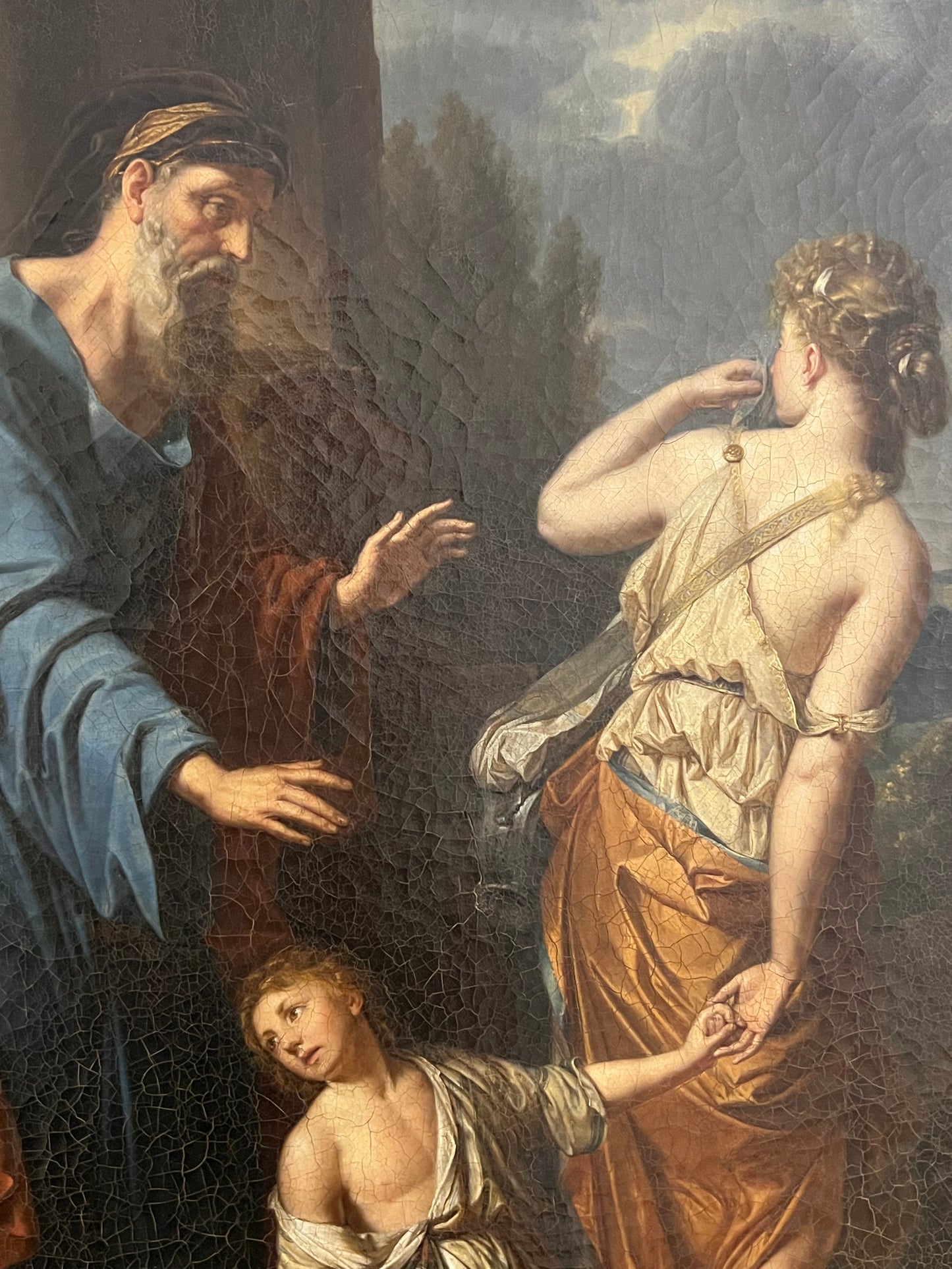 The Expulsion of Hagar and Ishmael after Adrian van der Werff (c.1720)