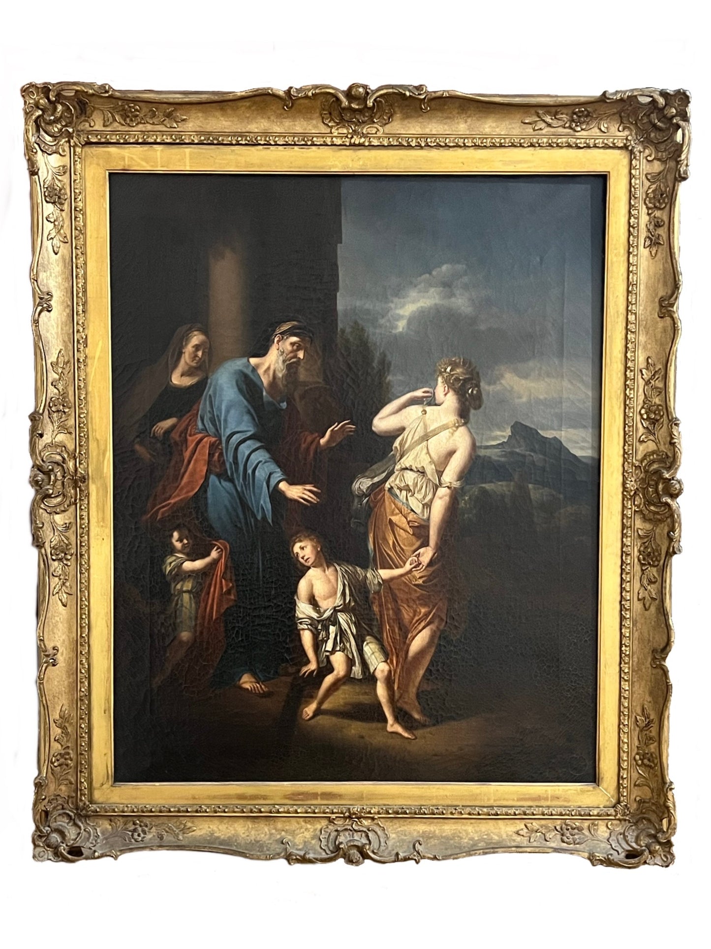 The Expulsion of Hagar and Ishmael after Adrian van der Werff (c.1720)