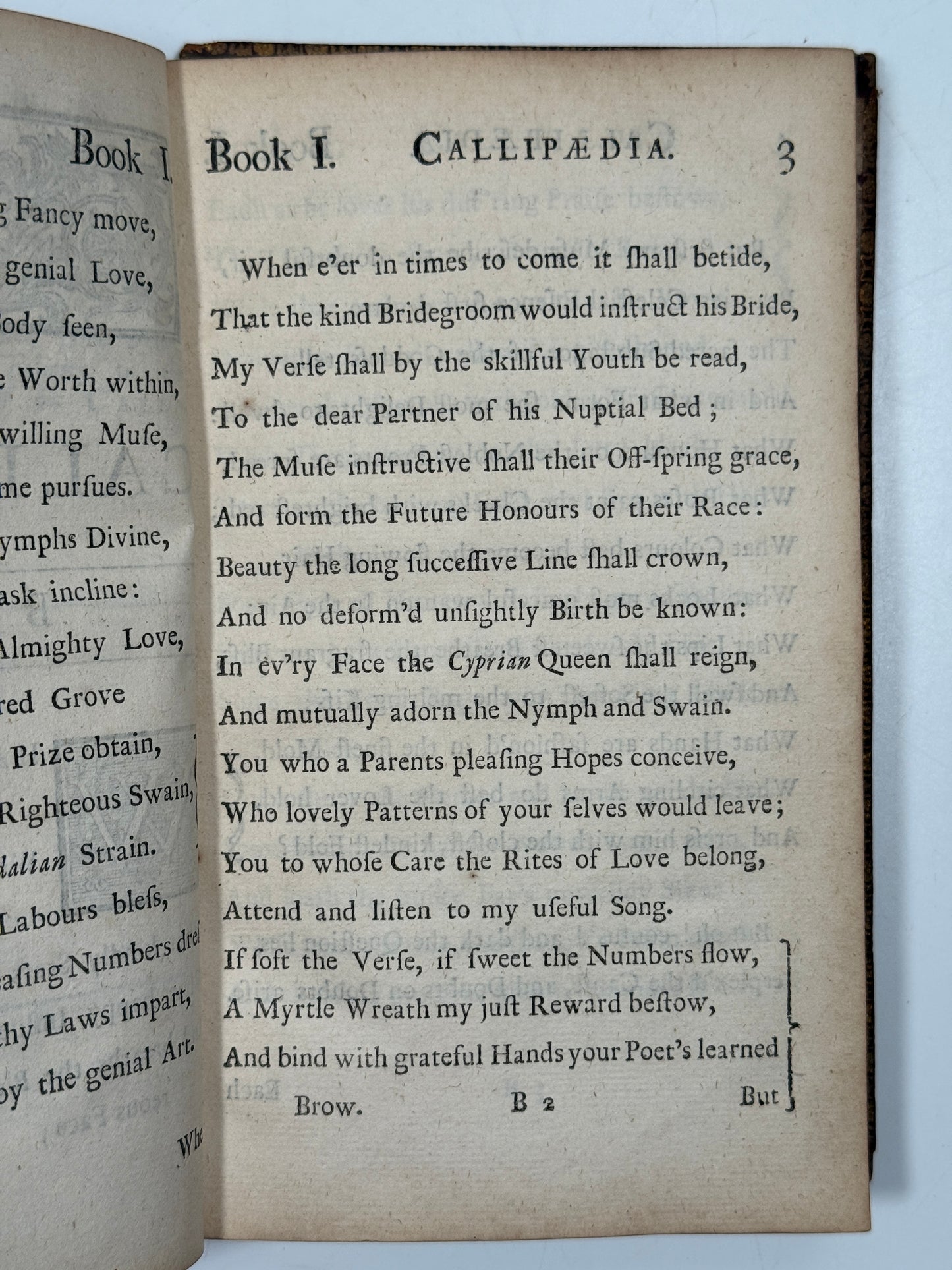 Callipaedia Nicholas Rowe 1712 Fine Cottage Roof Restoration Binding
