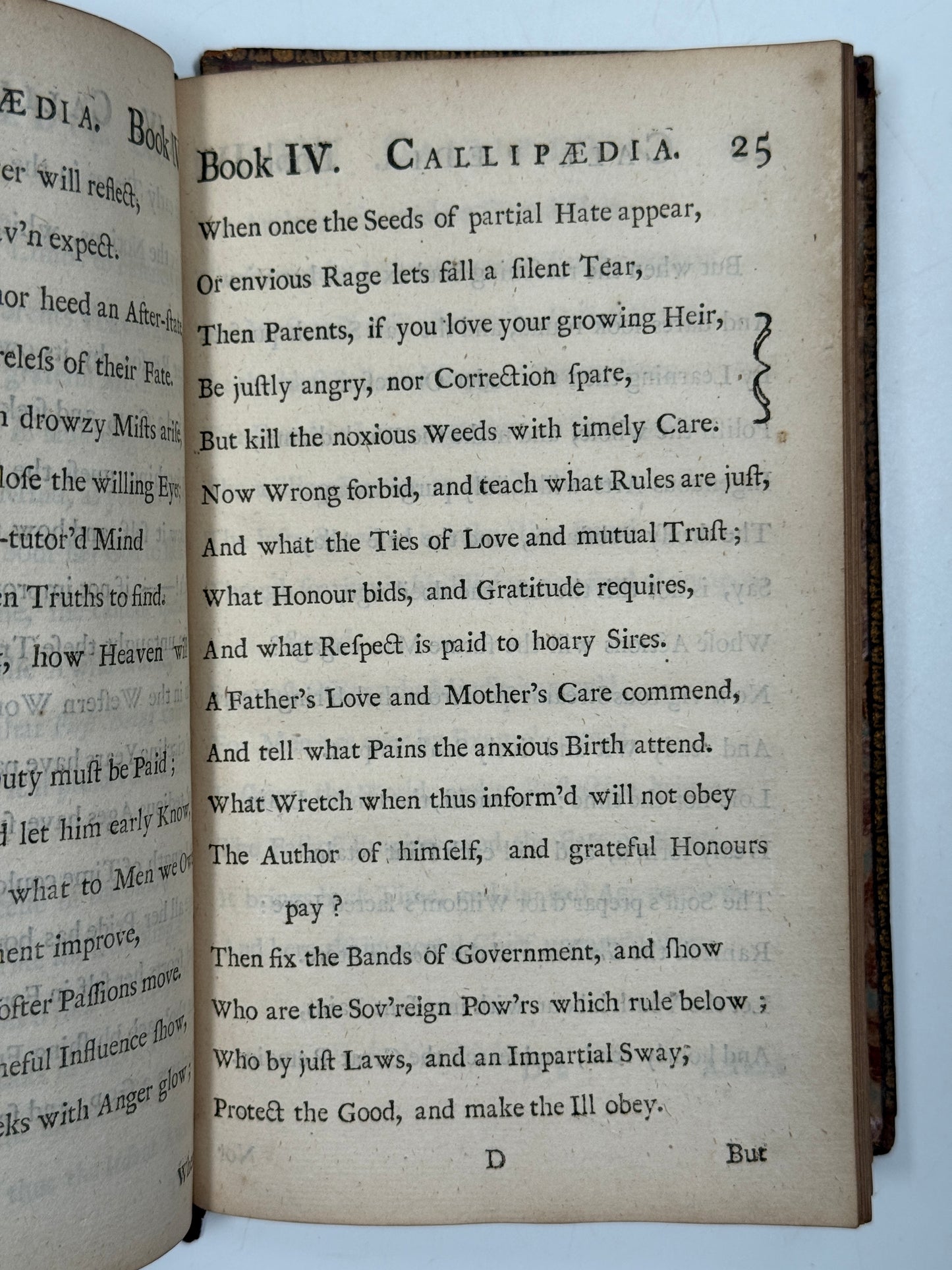 Callipaedia Nicholas Rowe 1712 Fine Cottage Roof Restoration Binding