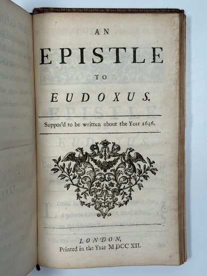 Callipaedia Nicholas Rowe 1712 Fine Cottage Roof Restoration Binding