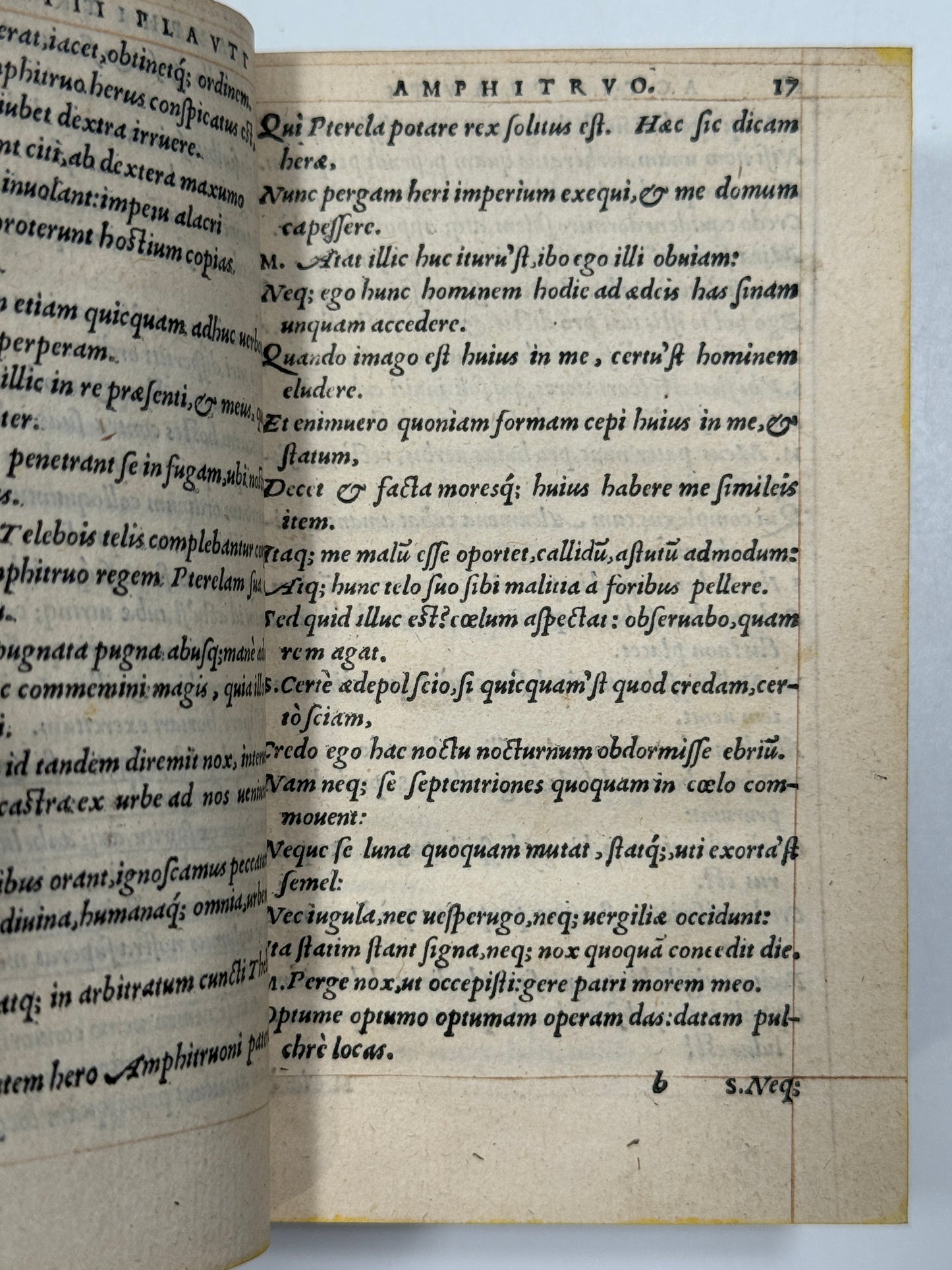 The Twenty Comedies of Maccius Plautus 1549 Post-Incunable