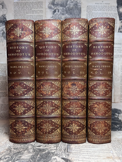 The History of Herodotus 1880 Finely Bound by Bickers & Son