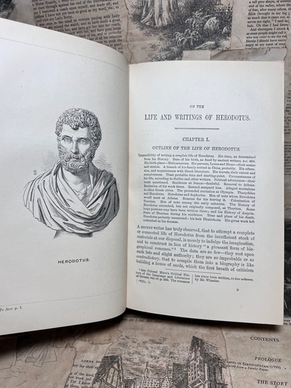 The History of Herodotus 1880 Finely Bound by Bickers & Son