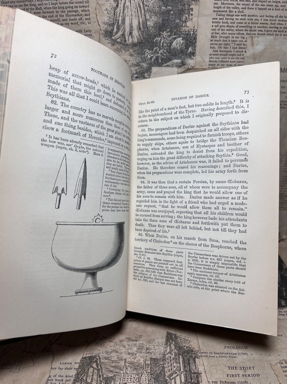 The History of Herodotus 1880 Finely Bound by Bickers & Son