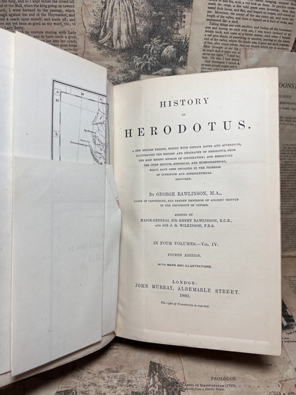 The History of Herodotus 1880 Finely Bound by Bickers & Son