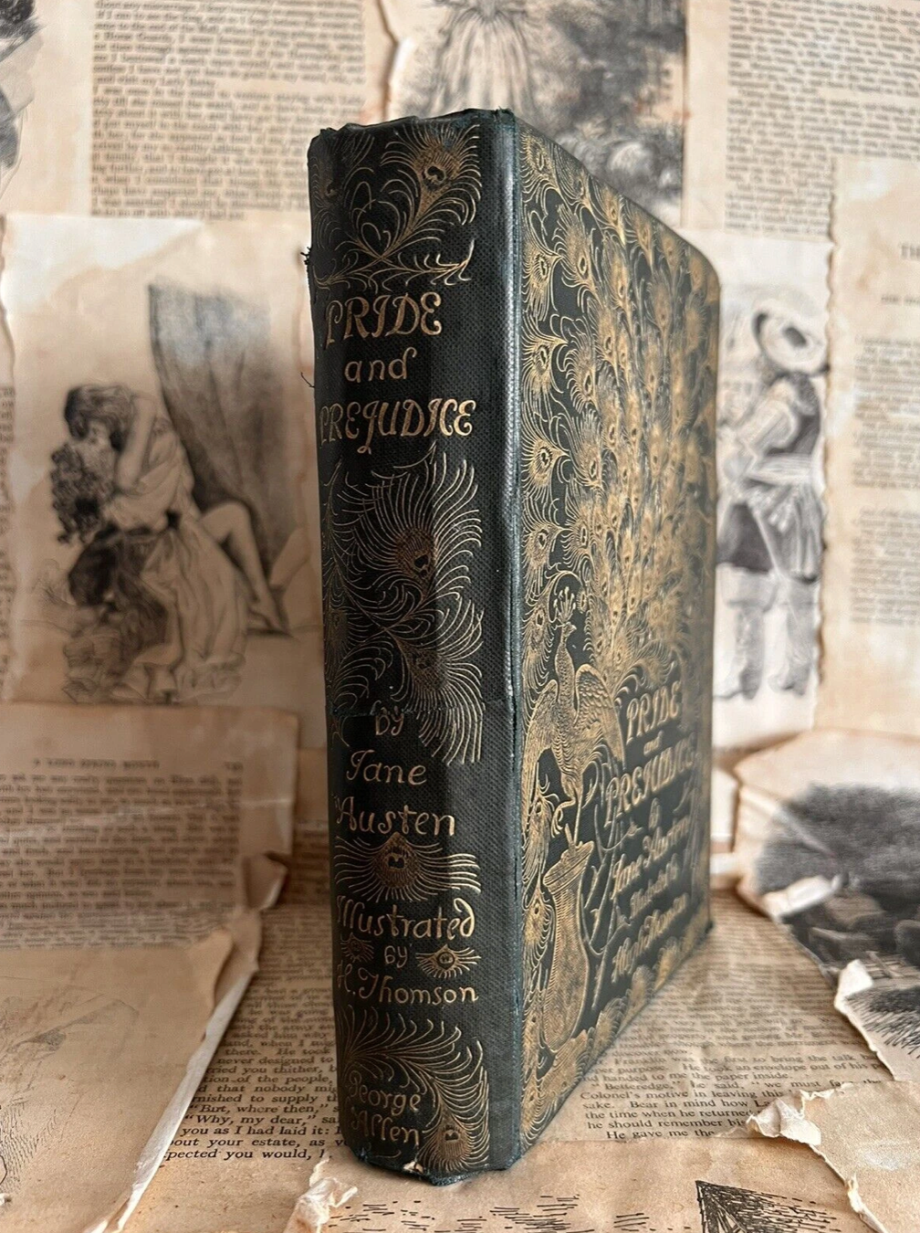 Pride and Prejudice by Jane Austen 1894 Peacock Edition