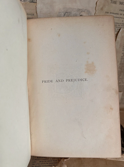 Pride and Prejudice by Jane Austen 1894 Peacock Edition