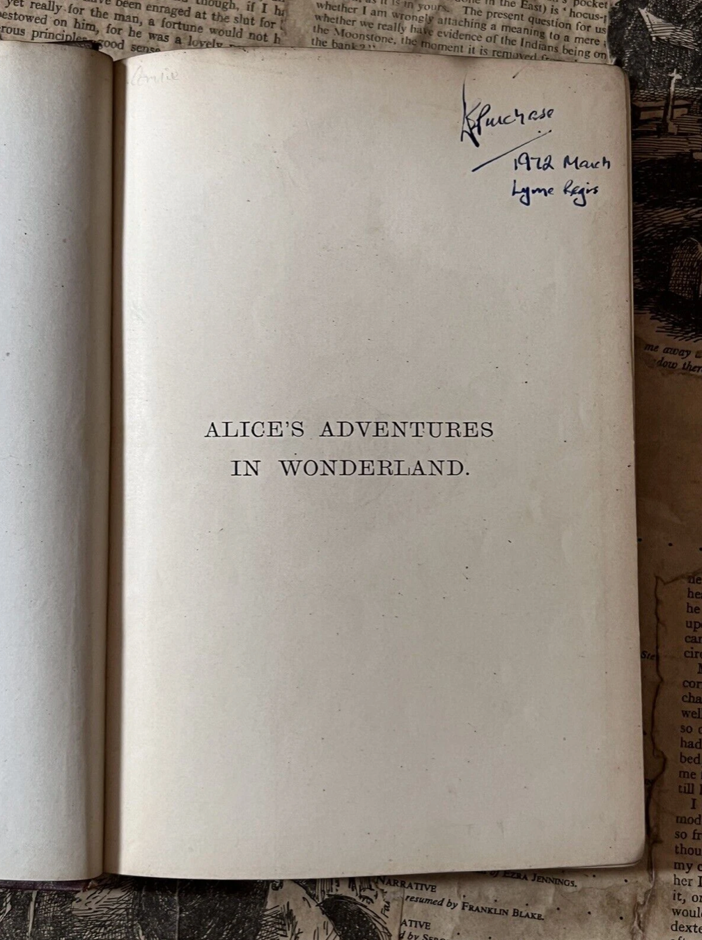 Alice's Adventures In Wonderland by Lewis Carroll 1870