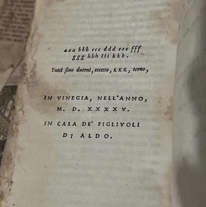 Appian's Ancient Roman History 1545 First Edition; Aldine Press