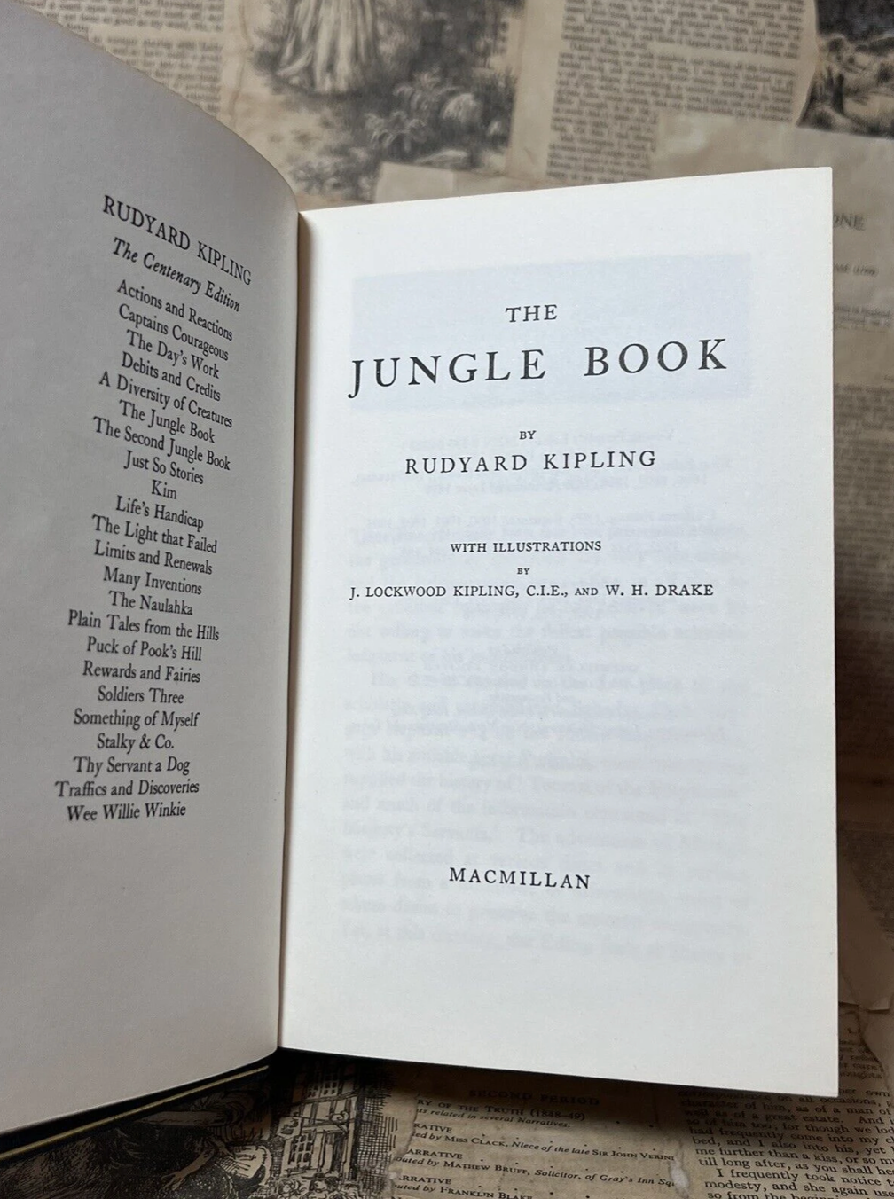 The Jungle Books by Rudyard Kipling - Fore-Edge Painting