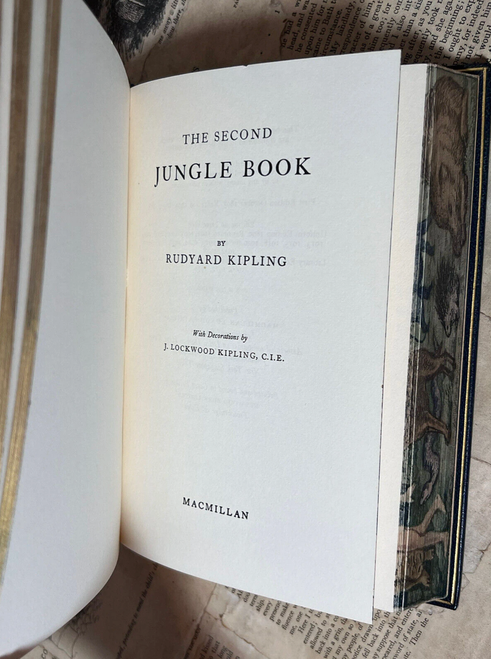 The Jungle Books by Rudyard Kipling - Fore-Edge Painting