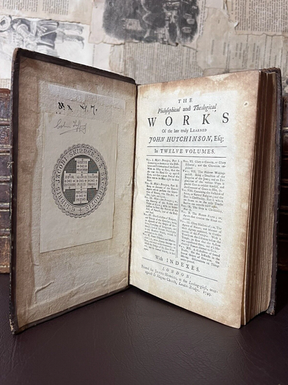 John Hutchinson Works 1748 Newtonian Scientific Work