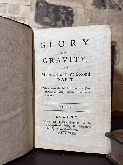 John Hutchinson Works 1748 Newtonian Scientific Work