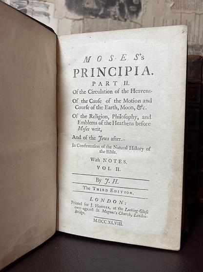 John Hutchinson Works 1748 Newtonian Scientific Work