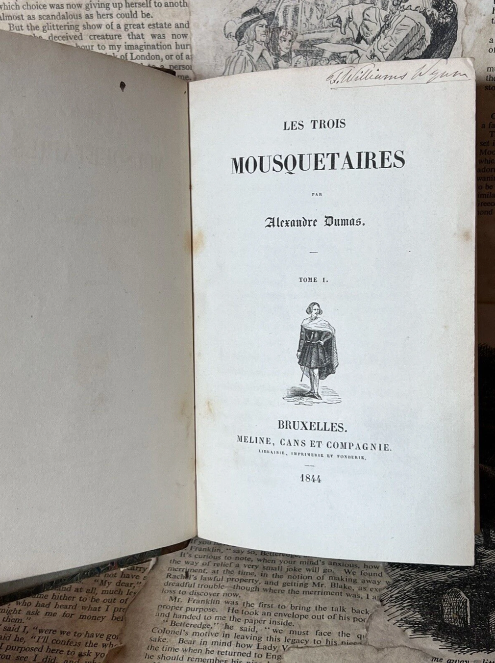 The Three Musketeers by Alexander Dumas 1844 First Edition