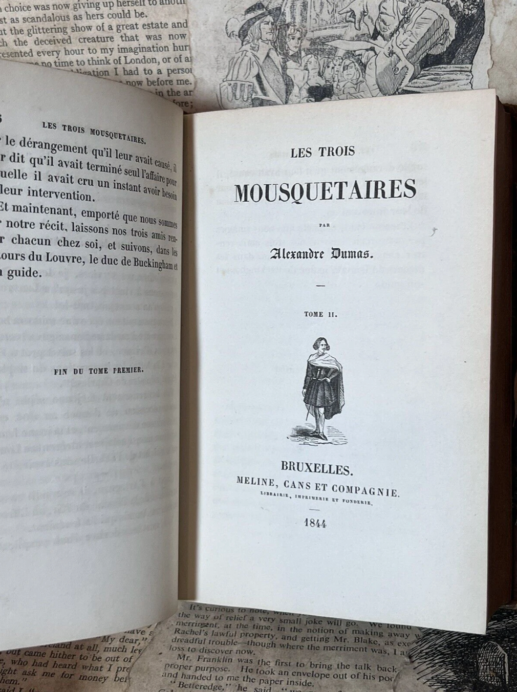 The Three Musketeers by Alexander Dumas 1844 First Edition