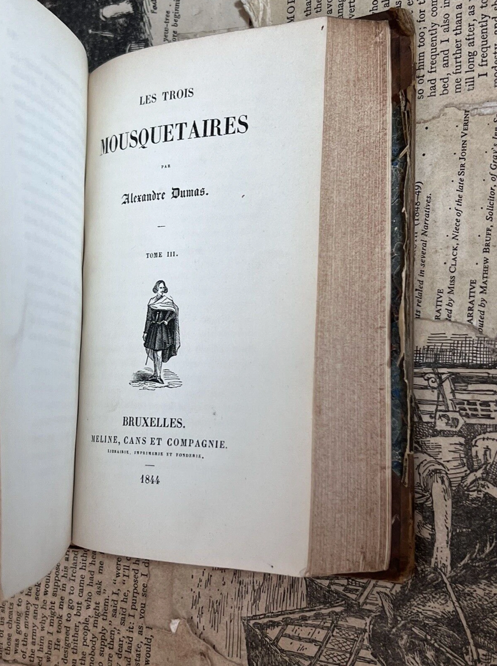 The Three Musketeers by Alexander Dumas 1844 First Edition